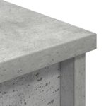 vidaXL Highboard Concrete Grey 37,5x35x180 cm Konštrukčné drevo – Obrázok 9