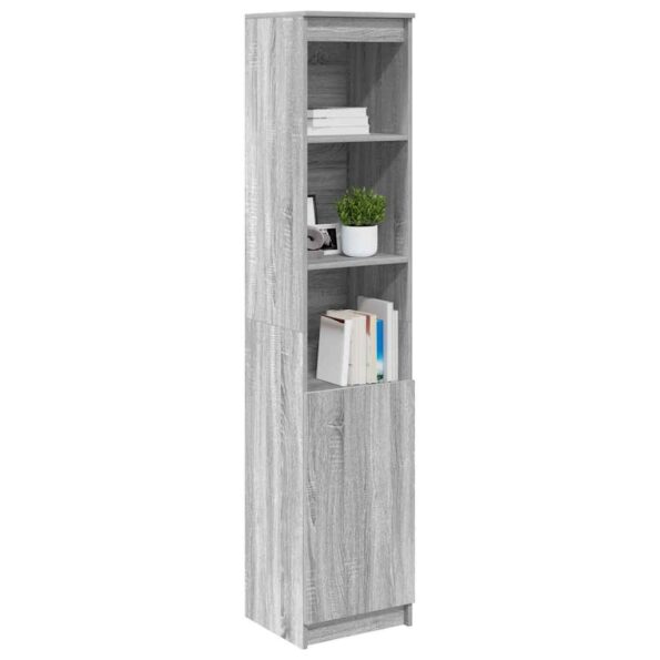 vidaXL Highboard Grey Sonoma 37,5x35x180 cm Engineered Wood – Obrázok 4