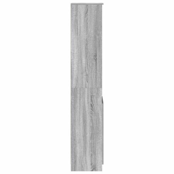 vidaXL Highboard Grey Sonoma 37,5x35x180 cm Engineered Wood – Obrázok 6