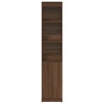 vidaXL Highboard Hnedý dub 37,5x35x180 cm Konštruktérske drevo – Obrázok 5