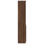 vidaXL Highboard Hnedý dub 37,5x35x180 cm Konštruktérske drevo – Obrázok 6