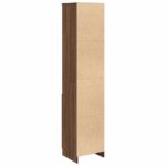 vidaXL Highboard Hnedý dub 37,5x35x180 cm Konštruktérske drevo – Obrázok 7