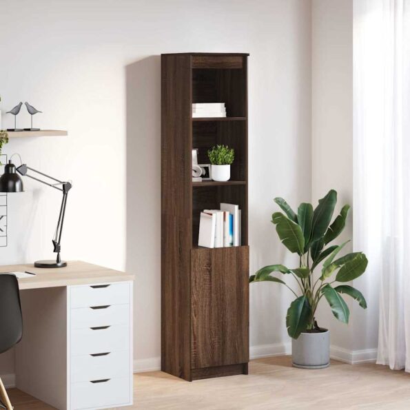 VXL8721158705952_m_en_hd_1.jpg vidaXL Highboard Hnedý dub 37,5x35x180 cm Konštruktérske drevo – Obrázok 1