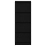 vidaXL Komoda dub čierny 37,5x35x99 cm kompozitné drevo – Obrázok 6