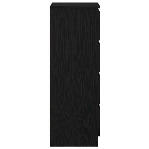 vidaXL Komoda dub čierny 37,5x35x99 cm kompozitné drevo – Obrázok 7