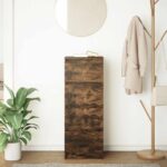 vidaXL Komoda dymový dub 37,5x35x99 cm spracované drevo – Obrázok 3