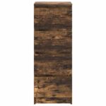 vidaXL Komoda dymový dub 37,5x35x99 cm spracované drevo – Obrázok 6