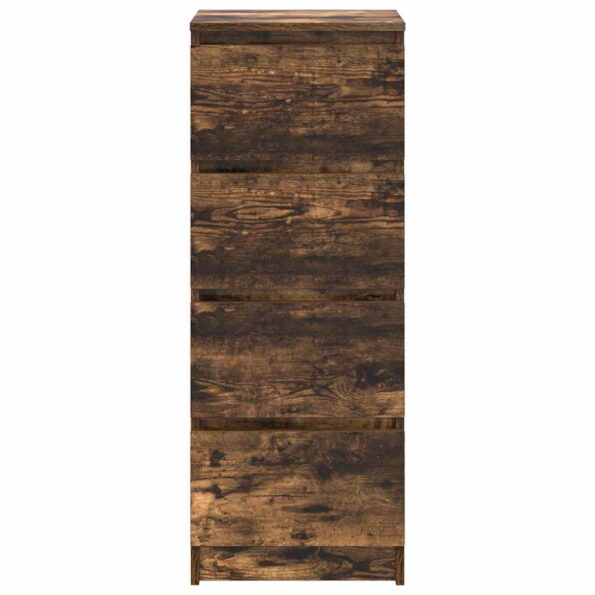 vidaXL Komoda dymový dub 37,5x35x99 cm spracované drevo – Obrázok 6