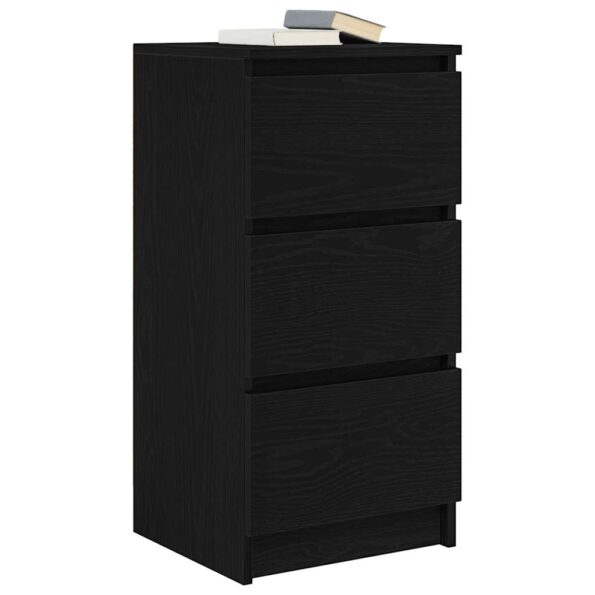 vidaXL Komoda dub čierny 37,5x35x76 cm kompozitné drevo – Obrázok 4