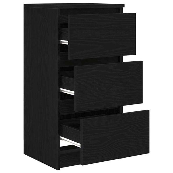 vidaXL Komoda dub čierny 37,5x35x76 cm kompozitné drevo – Obrázok 5
