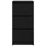 vidaXL Komoda dub čierny 37,5x35x76 cm kompozitné drevo – Obrázok 6
