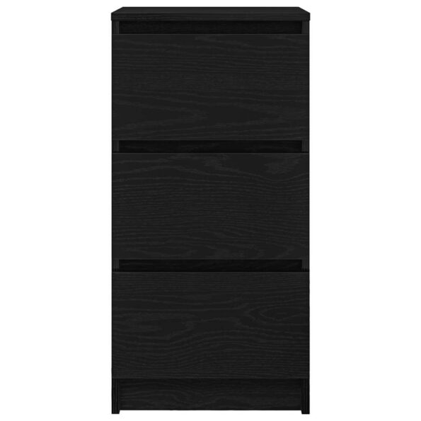 vidaXL Komoda dub čierny 37,5x35x76 cm kompozitné drevo – Obrázok 6