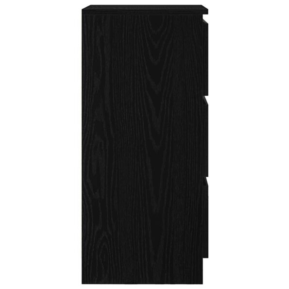 vidaXL Komoda dub čierny 37,5x35x76 cm kompozitné drevo – Obrázok 7