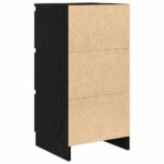 vidaXL Komoda dub čierny 37,5x35x76 cm kompozitné drevo – Obrázok 8