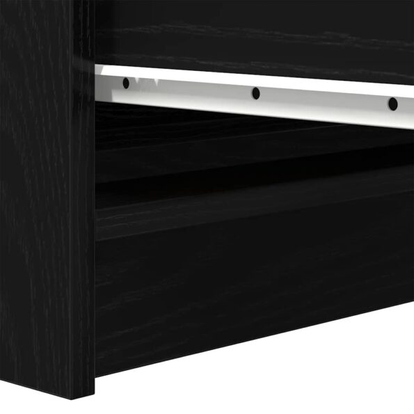 vidaXL Komoda dub čierny 37,5x35x76 cm kompozitné drevo – Obrázok 10