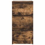 vidaXL Komoda dymový dub 37,5x35x76 cm spracované drevo – Obrázok 6