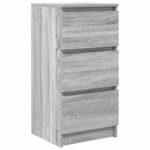 vidaXL Komoda sivá sonoma 37,5x35x76 cm kompozitné drevo – Obrázok 2