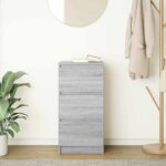 vidaXL Komoda sivá sonoma 37,5x35x76 cm kompozitné drevo – Obrázok 3