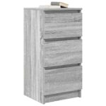 vidaXL Komoda sivá sonoma 37,5x35x76 cm kompozitné drevo – Obrázok 4