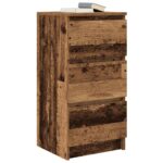 vidaXL Komoda staré drevo 37,5x35x76 cm kompozitné drevo – Obrázok 4