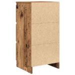 vidaXL Komoda staré drevo 37,5x35x76 cm kompozitné drevo – Obrázok 8