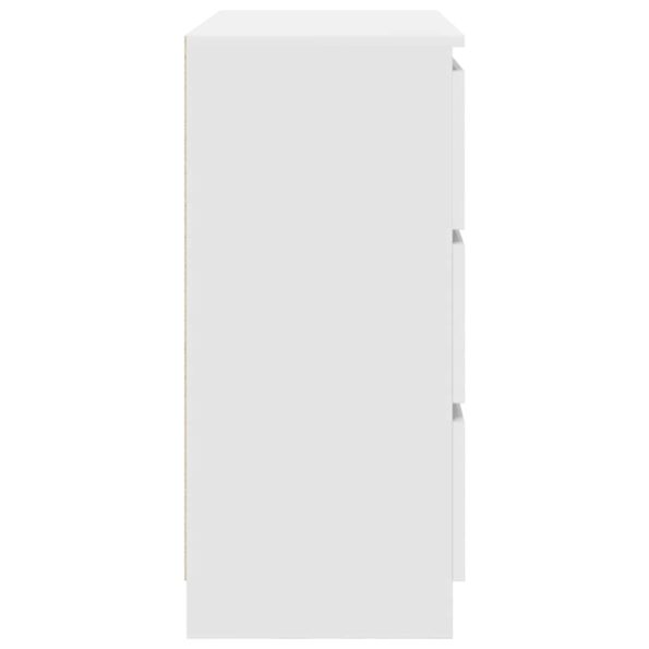 vidaXL Komoda biela 80x35x76 cm kompozitné drevo – Obrázok 7