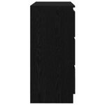 vidaXL Komoda dub čierny 80x35x76 cm kompozitné drevo – Obrázok 7