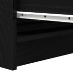 vidaXL Komoda dub čierny 80x35x76 cm kompozitné drevo – Obrázok 10