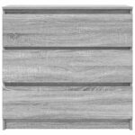 vidaXL Komoda sivý dub sonoma 80x35x76 cm spracované drevo – Obrázok 6