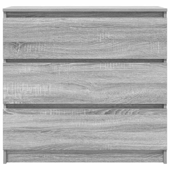 vidaXL Komoda sivý dub sonoma 80x35x76 cm spracované drevo – Obrázok 6