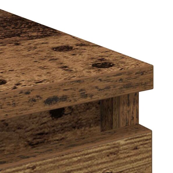 vidaXL Komoda staré drevo 80x35x76 cm kompozitné drevo – Obrázok 9