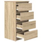 vidaXL Komoda dub sonoma 37,5x35x76 cm kompozitné drevo – Obrázok 5
