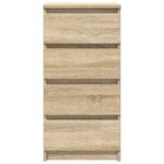 vidaXL Komoda dub sonoma 37,5x35x76 cm kompozitné drevo – Obrázok 6