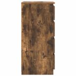 vidaXL Komoda dymový dub 37,5x35x76 cm spracované drevo – Obrázok 7