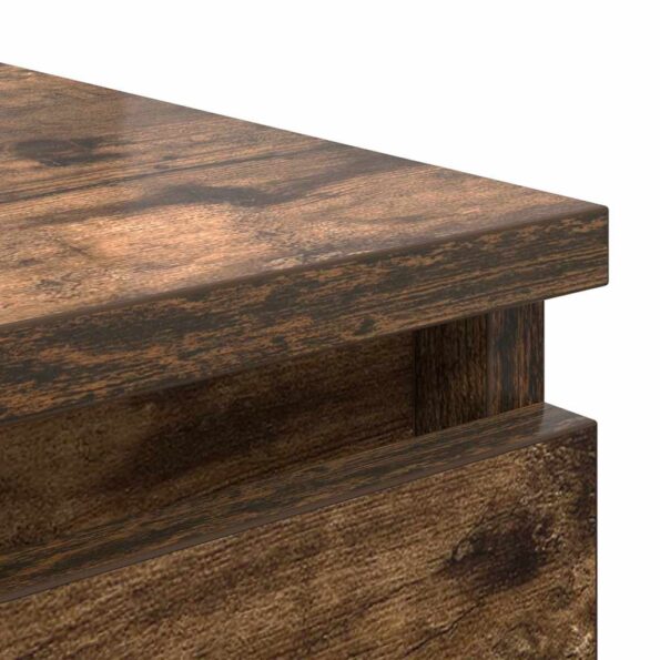 vidaXL Komoda dymový dub 37,5x35x76 cm spracované drevo – Obrázok 9