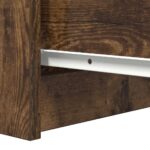 vidaXL Komoda so zásuvkami, tmavý dub 37,5x35x99 cm, kompozitné drevo – Obrázok 10
