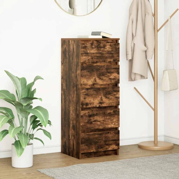 VXL8721158706836_m_en_hd_1.jpg vidaXL Komoda so zásuvkami, tmavý dub 37,5x35x99 cm, kompozitné drevo – Obrázok 1