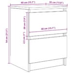 vidaXL TV skrinka biela 40x35x54 cm spracované drevo – Obrázok 12