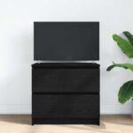 TV Skrinka vidaXL Čierna 60x35x54 cm Upravené drevo – Obrázok 3