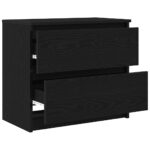 TV Skrinka vidaXL Čierna 60x35x54 cm Upravené drevo – Obrázok 5