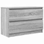 vidaXL TV skrinka sivá sonoma 80x35x54 cm kompozitné drevo – Obrázok 2