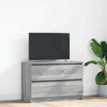 vidaXL TV skrinka sivá sonoma 80x35x54 cm kompozitné drevo