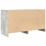 TV skrinka vidaXL Betónová sivá 100x35x54 cm Konštrukcia dreva – Obrázok 8