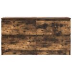 vidaXL TV skrinka Dub dymový 100x35x54 cm Konštrukcia dreva – Obrázok 6