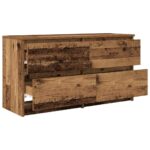 vidaXL TV skrinka Old Wood 100x35x54 cm Engineered Wood – Obrázok 5