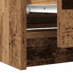 vidaXL TV skrinka Old Wood 100x35x54 cm Engineered Wood – Obrázok 10