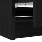 TV Skrinka vidaXL Čierna 100x35x54 cm Upravené drevo – Obrázok 10