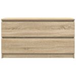 vidaXL TV skrinka Dub Sonoma 100x35x54 cm Konštrukcia dreva – Obrázok 6