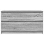 TV Skrinka vidaXL Sivá Sonoma 100x35x54 cm Konštrukčné drevo – Obrázok 6