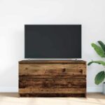 vidaXL TV skrinka Old Wood 100x35x54 cm Engineered Wood – Obrázok 3